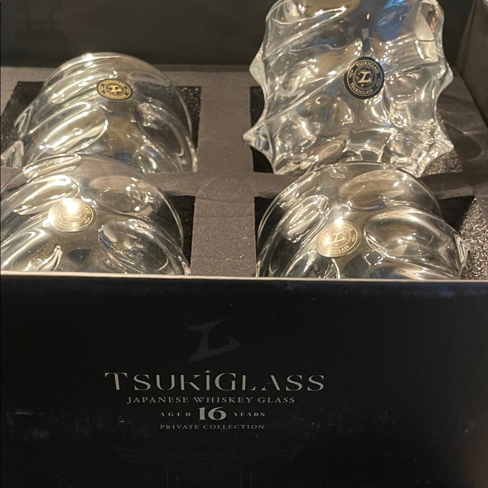 Clear Japanese Whiskey Glass Set